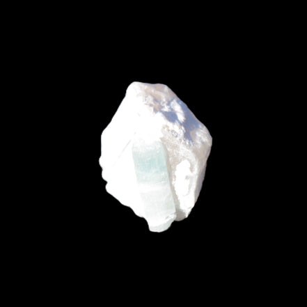 Multi-coloured Green Tourmaline crystal 43.4ct 8.7g in sunshine