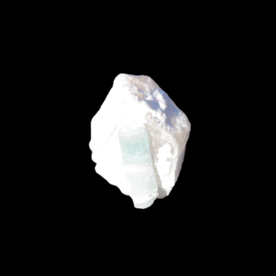 Multi-coloured Green Tourmaline crystal 43.4ct 8.7g in sunshine