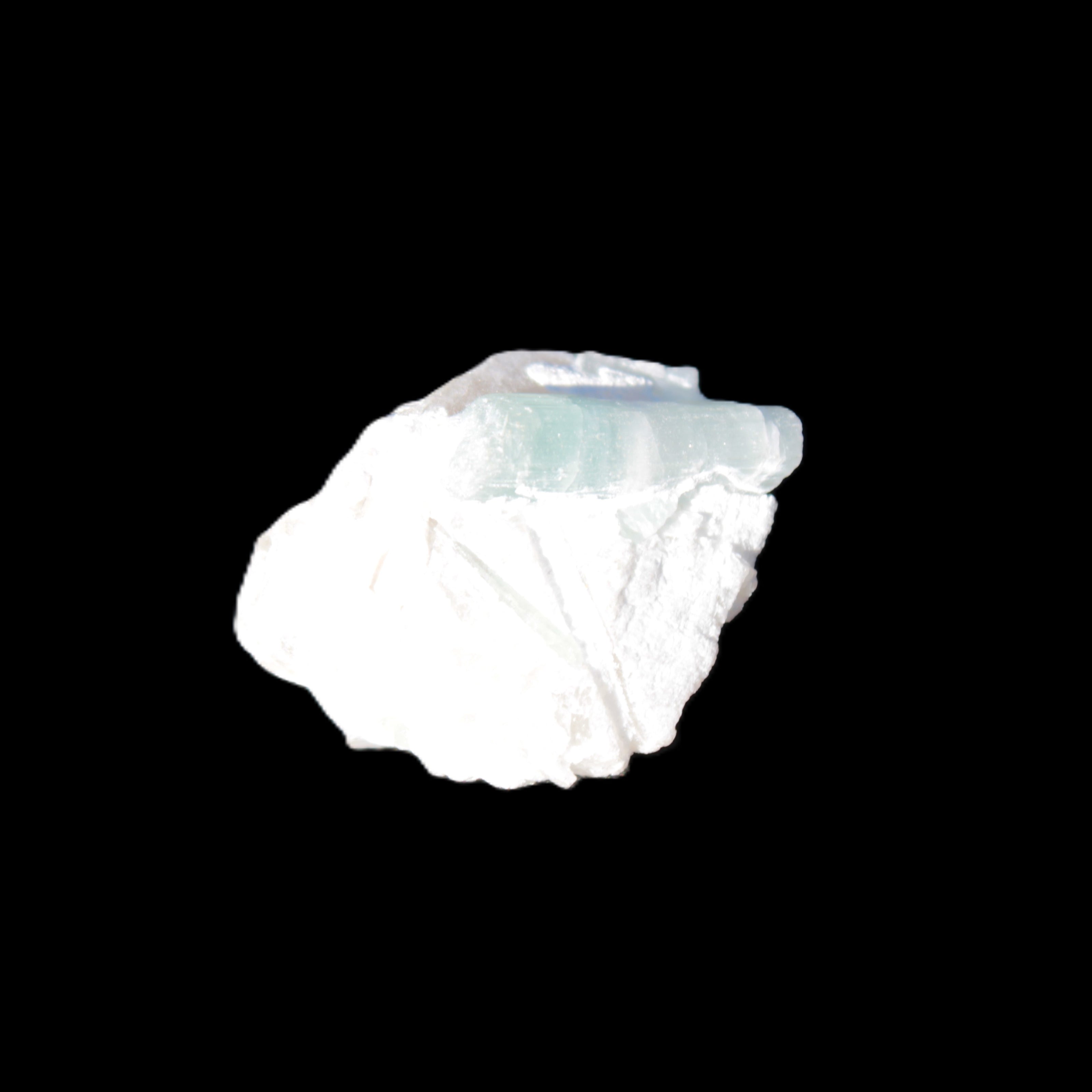 Multi-coloured Green Tourmaline crystal 43.4ct 8.7g in sunshine