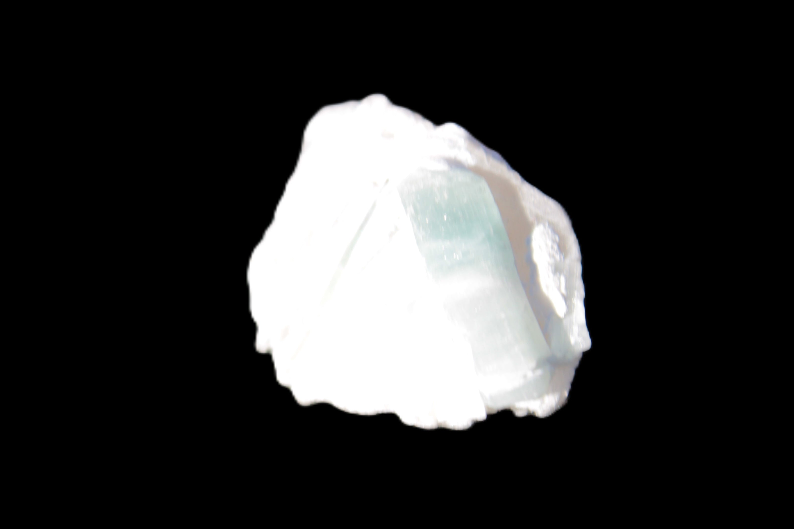 Multi-coloured Green Tourmaline crystal 43.4ct 8.7g in sunshine