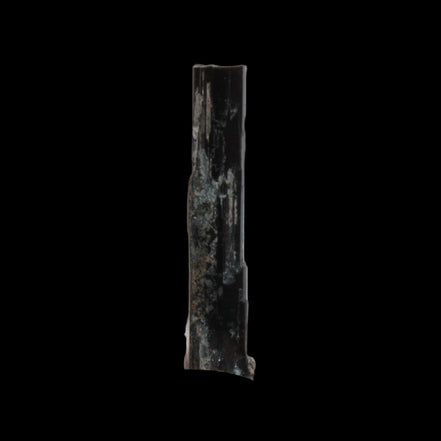 Small long Rainbow Black Tourmaline  crystal 25mm 6.2ct 1.2g in sunlight - Rocks and Things Store