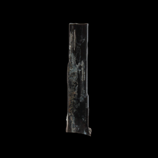 Small long Rainbow Black Tourmaline  crystal 25mm 6.2ct 1.2g in sunlight - Rocks and Things Store