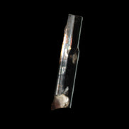 Small long Rainbow Black Tourmaline  crystal 25mm 6.2ct 1.2g in sunlight - Rocks and Things Store