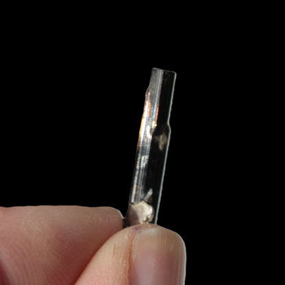 Small long Dark Elbaite crystal 25mm 6.2ct 1.2g Rocks and Things