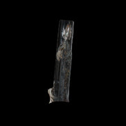 Small long Rainbow Black Tourmaline  crystal 25mm 6.2ct 1.2g in sunlight - Rocks and Things Store