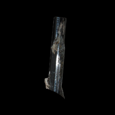 Small long Rainbow Black Tourmaline  crystal 25mm 6.2ct 1.2g in sunlight - Rocks and Things Store