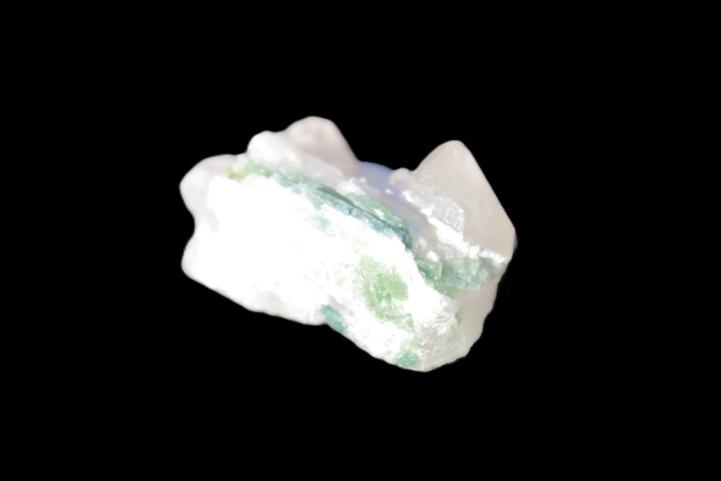 Clear Topaz crystals on matrix with Twinned Clear & Green Tourmaline 44.6ct 8.9g Rocks and Things