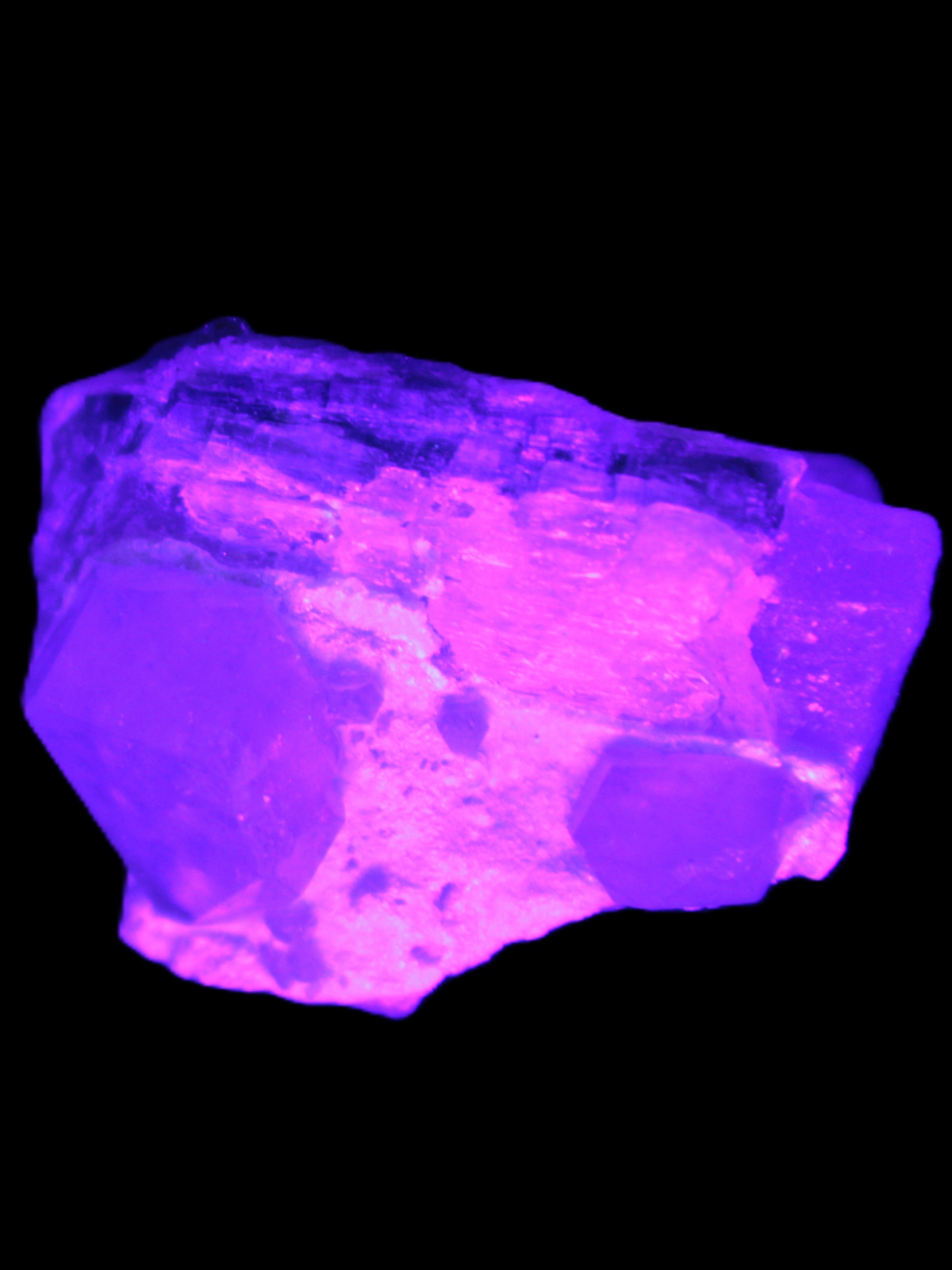 Clear Topaz crystals on matrix with Twinned Clear & Green Tourmaline 44.6ct 8.9g Rocks and Things