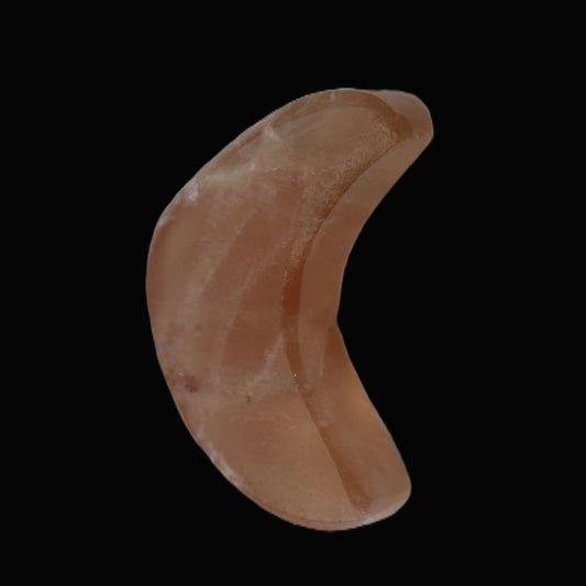 Honey Afghan Jade Crescent Moon 32mm 11.3g Rocks and Things