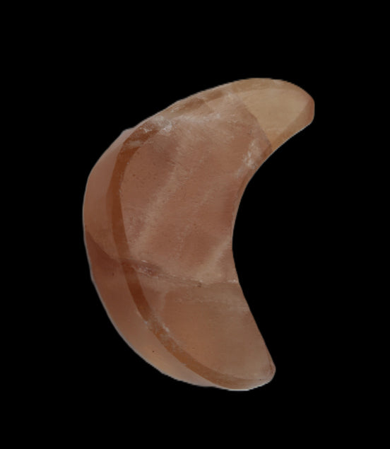 Honey Afghan Jade Crescent Moon 32mm 11.3g Rocks and Things