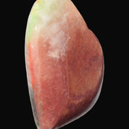 Heart hand-carved in dyed Calcite from Pakistan 72*68*16mm 126.6g Rocks and Things