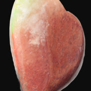 Heart hand-carved in dyed Calcite from Pakistan 72*68*16mm 126.6g in sunlight - Rocks and Things Store