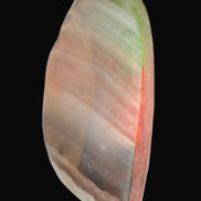 Heart hand-carved in dyed Calcite from Pakistan 72*68*16mm 126.6g in sunlight - Rocks and Things Store