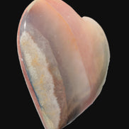 Heart hand-carved in dyed Calcite from Pakistan 72*68*16mm 126.6g in sunlight - Rocks and Things Store