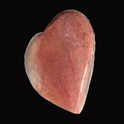 Heart hand-carved in dyed Calcite from Pakistan 72*68*16mm 126.6g in sunlight - Rocks and Things Store