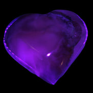 Mangano Calcite hand-carved heart 67-94mm  129-274g Rocks and Things