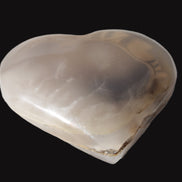 Mangano Calcite hand-carved heart 67-94mm  129-274g Rocks and Things