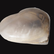 Mangano Calcite hand-carved heart 67-94mm  129-274g Rocks and Things