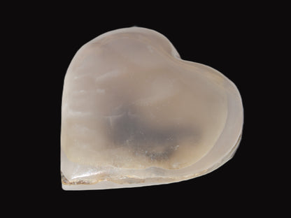 Mangano Calcite hand-carved heart 67-94mm  129-274g Rocks and Things