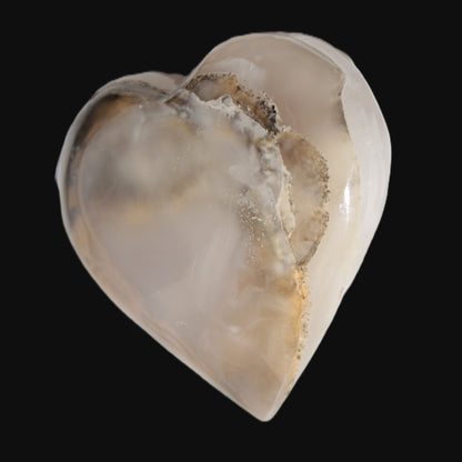 Mangano Calcite hand-carved heart 67-94mm  129-274g Rocks and Things