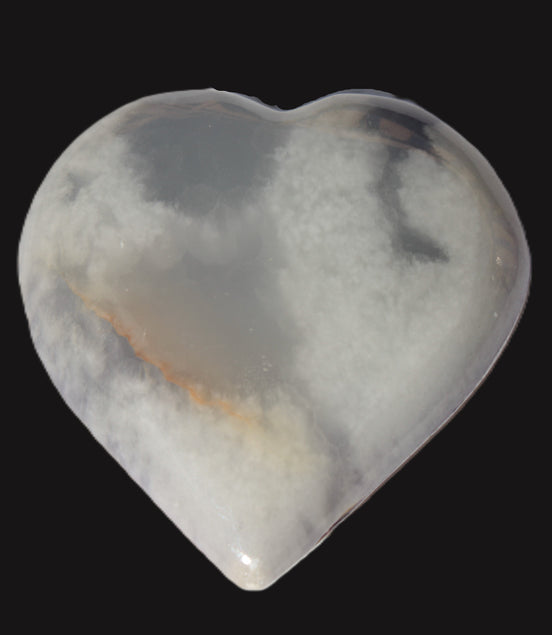 Calcite dyed heart 59*62*19mm 105.5g   in sunlight - Rocks and Things Store