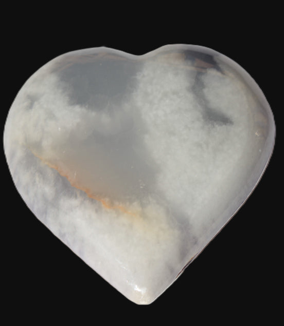 Calcite dyed heart 59*62*19mm 105.5g   in sunlight - Rocks and Things Store