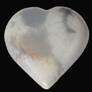 Calcite dyed heart 59*62*19mm 105.5g   in sunlight - Rocks and Things Store