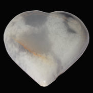 Calcite dyed heart 59*62*19mm 105.5g   in sunlight - Rocks and Things Store