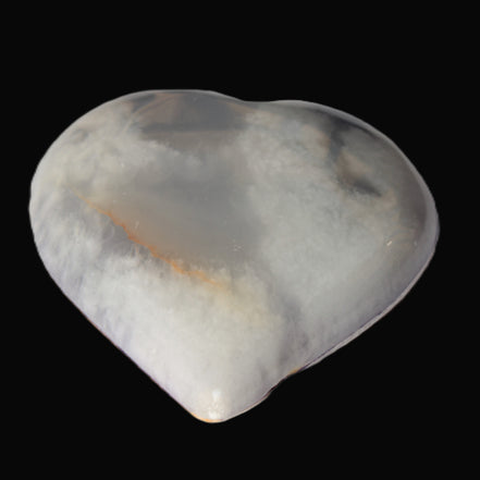 Calcite dyed heart 59*62*19mm 105.5g   in sunlight - Rocks and Things Store