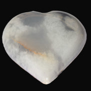 Calcite dyed heart 59*62*19mm 105.5g   in sunlight - Rocks and Things Store