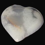 Calcite dyed heart 59*62*19mm 105.5g   in sunlight - Rocks and Things Store