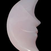 Mangano Calcite smiling Crescent Moon 70*132.22mm 331g in sunlight  - Rocks and Things Store