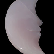 Mangano Calcite smiling Crescent Moon 70*132.22mm 331g in sunlight  - Rocks and Things Store
