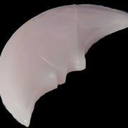 Mangano Calcite smiling Crescent Moon 70*132.22mm 331g in sunlight  - Rocks and Things Store