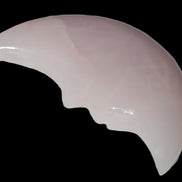 Mangano Calcite smiling Crescent Moon 70*132.22mm 331g in sunlight  - Rocks and Things Store