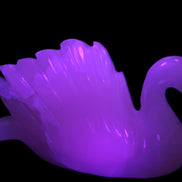 Mangano Calcite hand-carved Swan 140*82*32mm 511g Rocks and Things