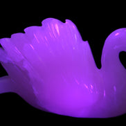 Mangano Calcite hand-carved Swan 140*82*32mm 511g Rocks and Things