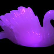 Mangano Calcite hand-carved Swan 140*82*32mm 511g Rocks and Things