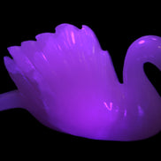 Mangano Calcite hand-carved Swan 140*82*32mm 511g Rocks and Things