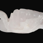 Mangano Calcite hand-carved Swan 140*82*32mm 511g Rocks and Things