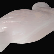Mangano Calcite hand-carved Swan 140*82*32mm 511g Rocks and Things