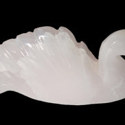 Mangano Calcite hand-carved Swan 140*82*32mm 511g Rocks and Things