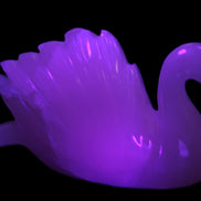 Mangano Calcite hand-carved Swan 140*82*32mm 511g Rocks and Things