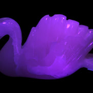 Mangano Calcite hand-carved Swan 140*82*32mm 511g Rocks and Things