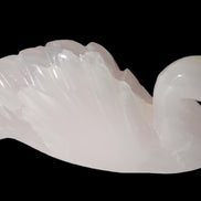 Mangano Calcite hand-carved Swan 140*82*32mm 511g Rocks and Things