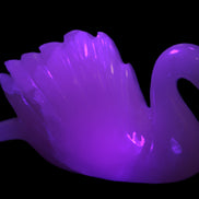 Mangano Calcite hand-carved Swan 140*82*32mm 511g Rocks and Things