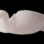 Mangano Calcite hand-carved Swan 140*82*32mm 511g Rocks and Things