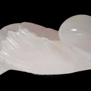 Mangano Calcite hand-carved Swan 140*82*32mm 511g Rocks and Things