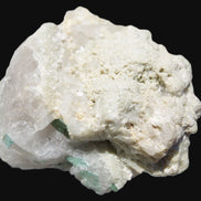 Green Tourmaline cluster in Calcite matrix from Afghanistan 57mm 97g Rocks and Things