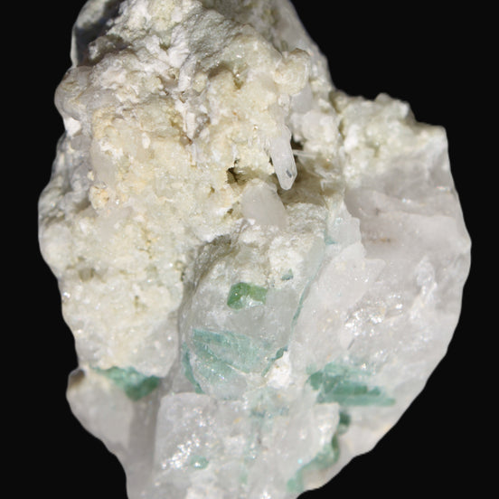 Green Tourmaline cluster in Calcite matrix from Afghanistan 57mm 97g Rocks and Things